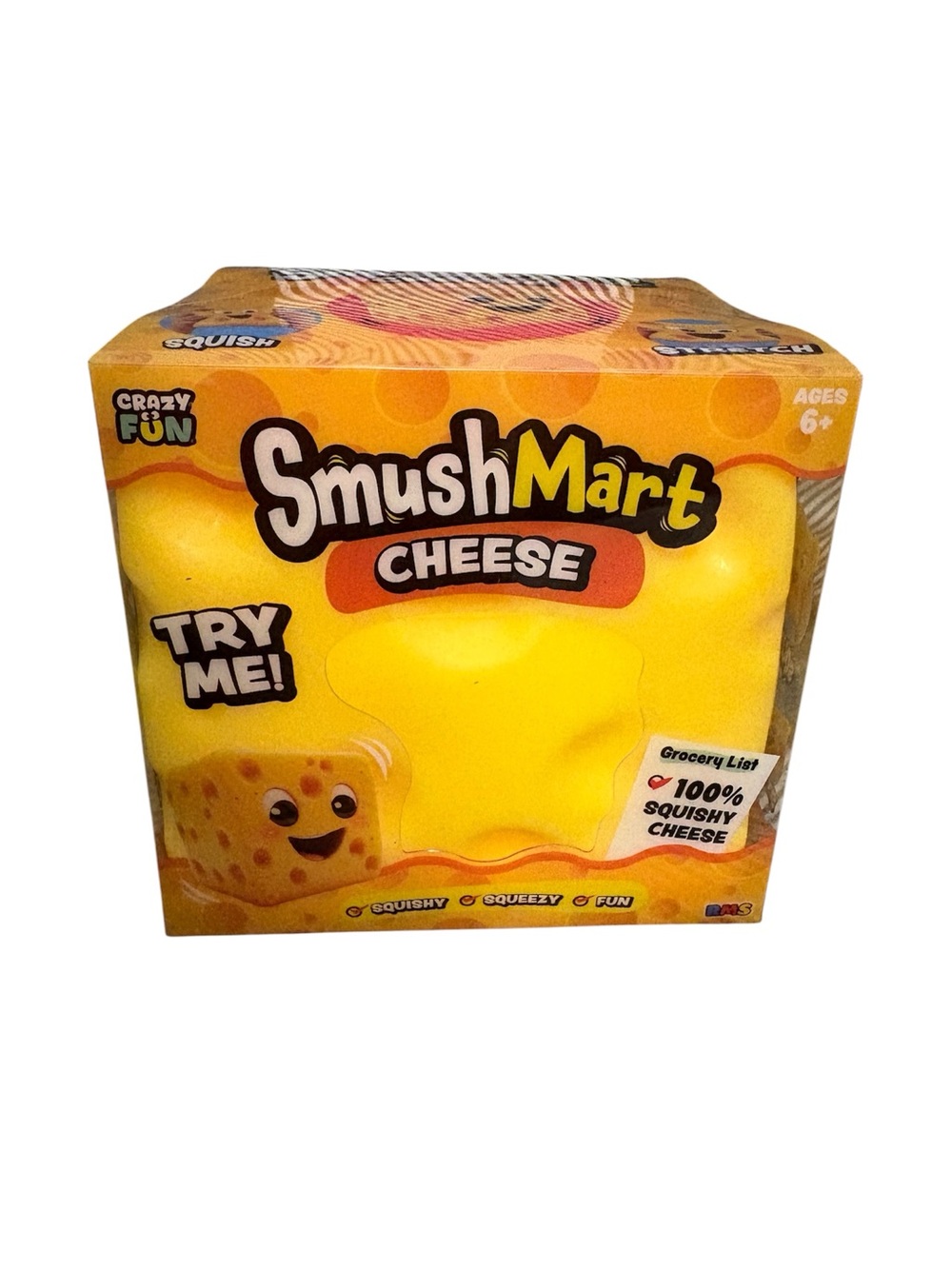 SmushMart Cheese Squishy Toy - Yellow